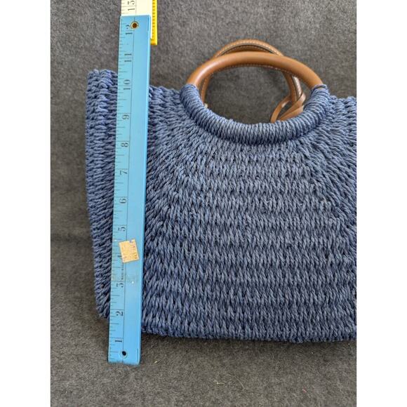 Indio Hobo Crochet Fossil Handbag Blue Beach Travel - Picture 8 of 11